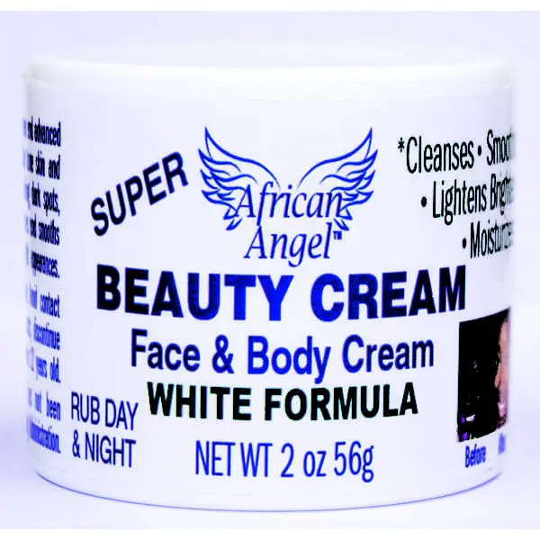 Africa Angel Inc White Formula Face and Body Cream, Acne Removal ,Moisturizes, Cleanses, Smoothens, Lightens Brighter