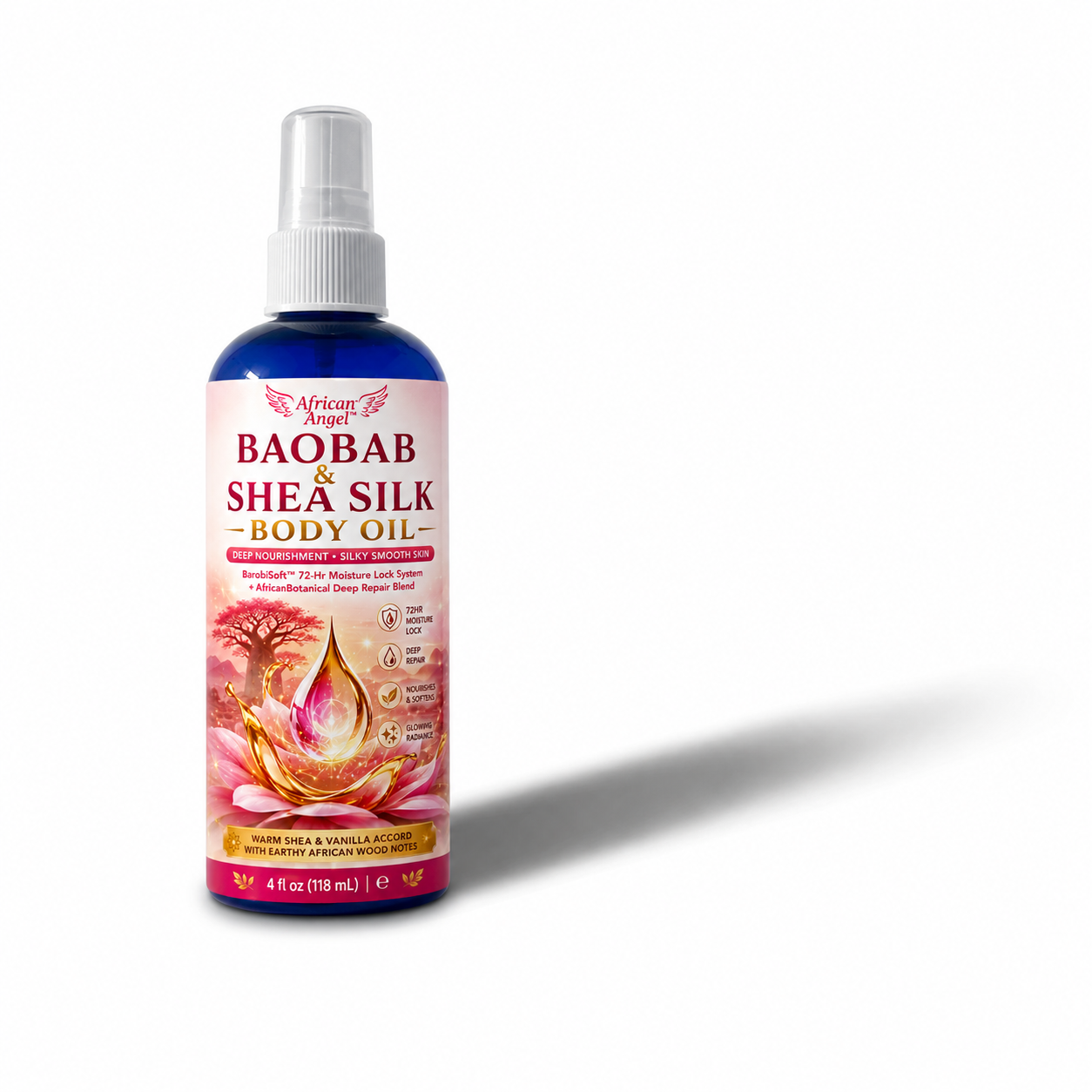 AfricaAngel Baobab and Shea Body Oil for Deep Moisture